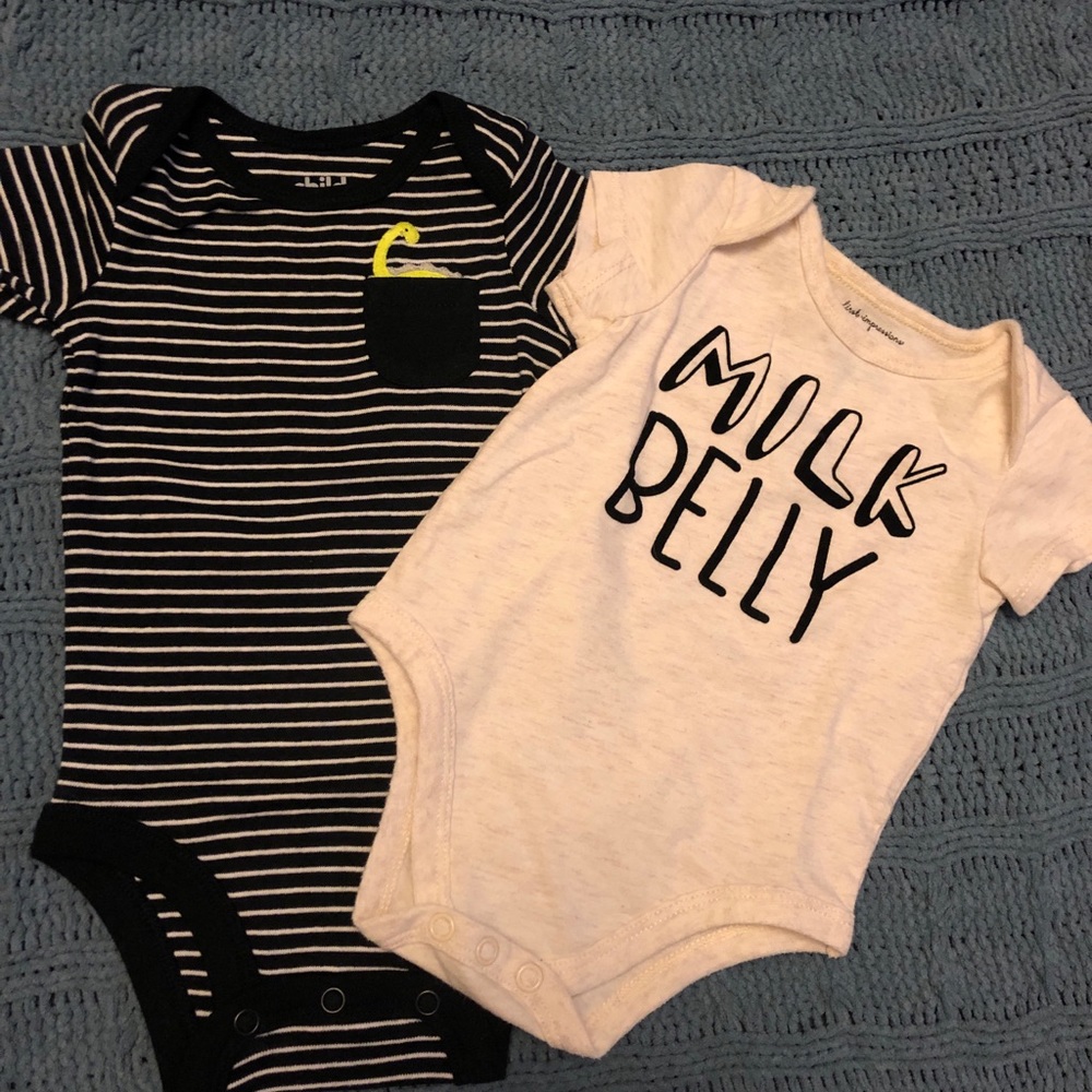 Two baby onesies